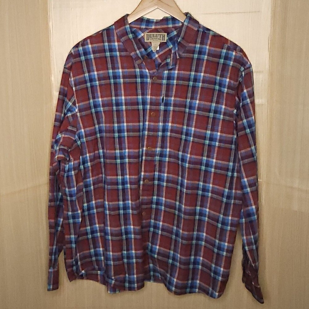 Duluth Trading Company Teal Brown 2XL